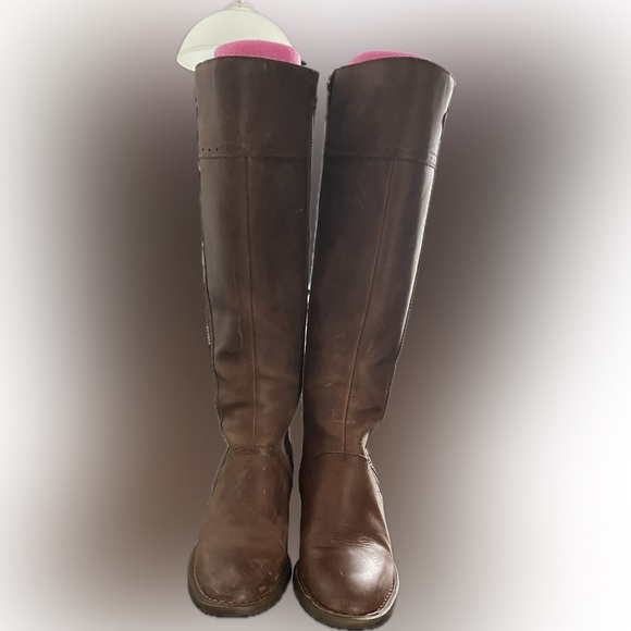 Born Poly High Knee Leather Boots - Picture 3 of 11